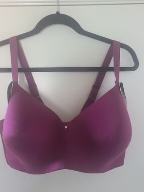 Bali EverSmooth Back T-Shirt Bra 40DD Underwire NWT Deep Berry Plum